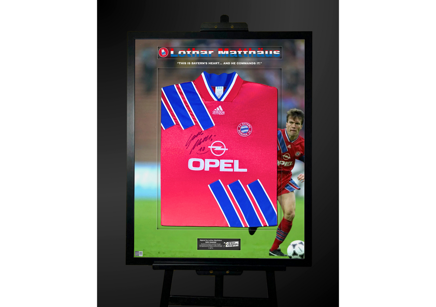 Lothar Matthäus Front Signed Bayern Munich 1993/95 Shirt- 'Bayern's Heart'