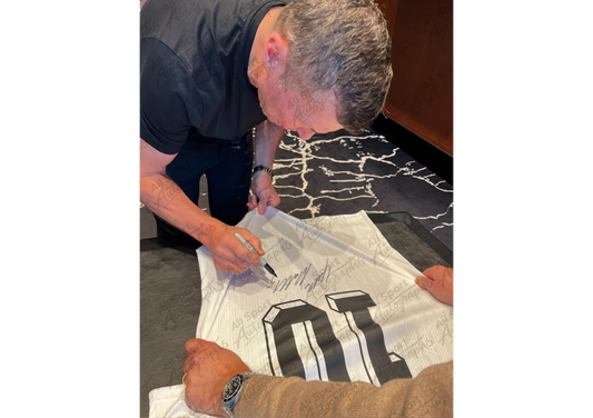 Lothar Matthäus Back Signed Retro Germany 1994 Shirt- 'Red and Yellow United by Black'