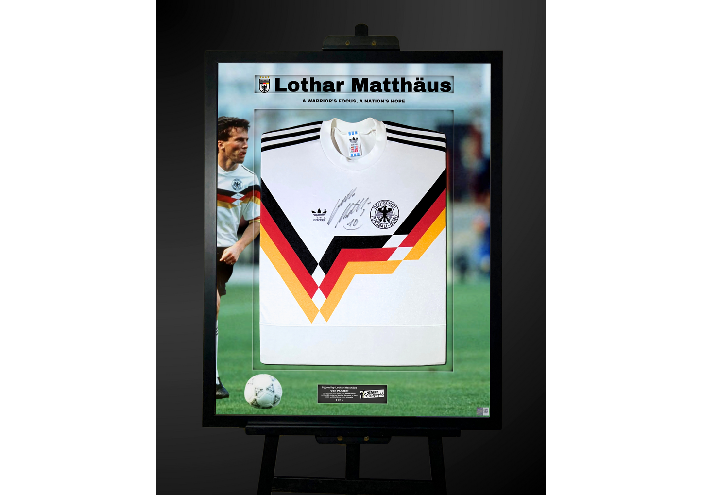 Lothar Matthäus Front Signed West Germany 1990 Shirt- 'A Nation's Hope'
