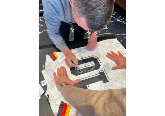 Lothar Matthäus Back Signed Retro West Germany 1990 Shirt- 'Two Fierce Rivals'