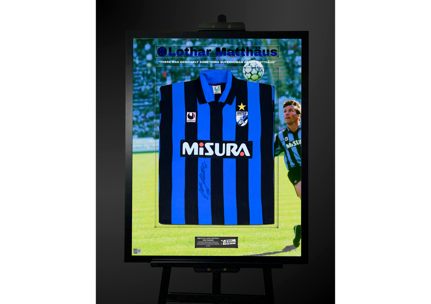 Lothar Matthäus Front Signed Inter Milan 1988/89 Shirt– 'Superhuman Matthäus'