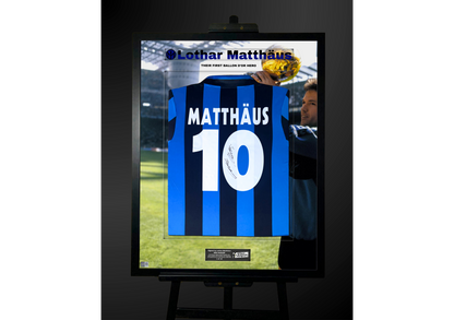 Lothar Matthäus Back Signed Retro Inter Milan 1990/91 Shirt- 'Ballon d'Or Hero'