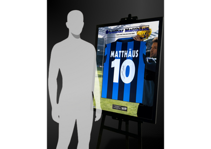Lothar Matthäus Back Signed Retro Inter Milan 1990/91 Shirt- 'Ballon d'Or Hero'