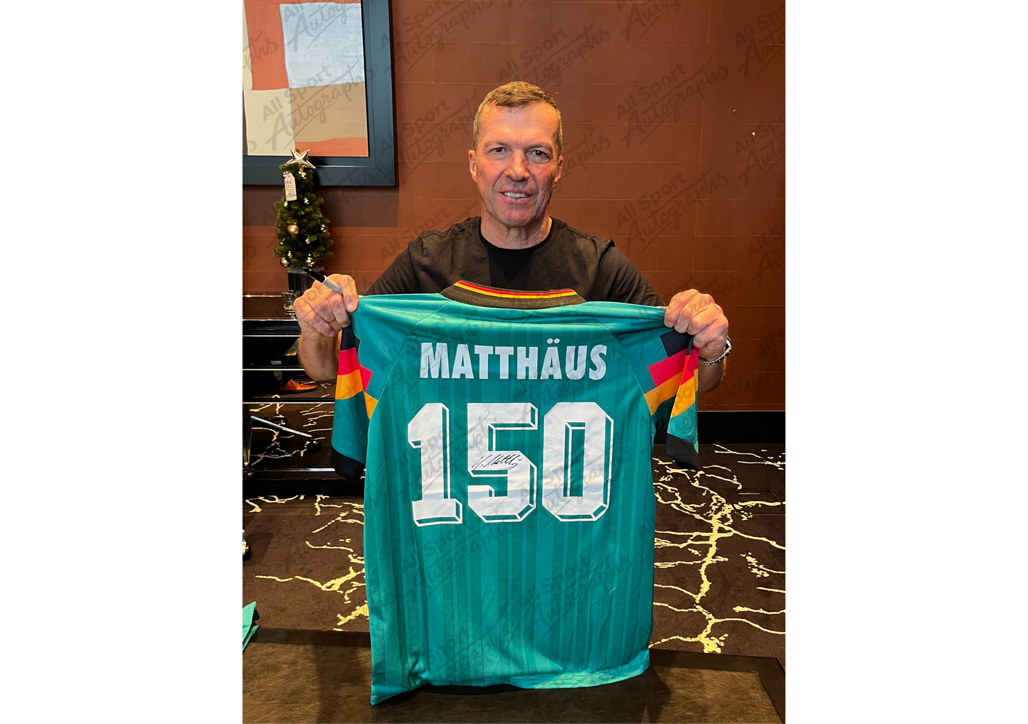 Lothar Matthäus Back Signed Retro Germany 1992/94 Shirt- 'Germany's Cap King'