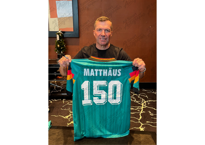 Lothar Matthäus Back Signed Retro Germany 1992/94 Shirt- 'Germany's Cap King'