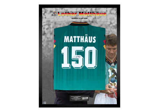 Lothar Matthäus Back Signed Retro Germany 1992/94 Shirt- 'Germany's Cap King'