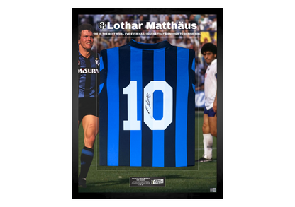 Lothar Matthäus Back Signed Retro Inter Milan 1988/89 Shirt- "The Best Rival I've Ever Had"