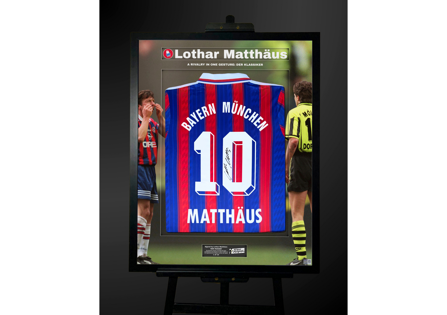 Lothar Matthäus Back Signed Retro Bayern Munich 1995/97 Shirt- 'Der Klassiker'