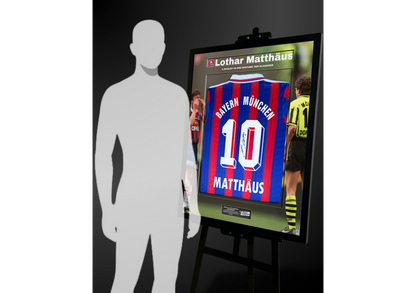 Lothar Matthäus Back Signed Retro Bayern Munich 1995/97 Shirt- 'Der Klassiker'