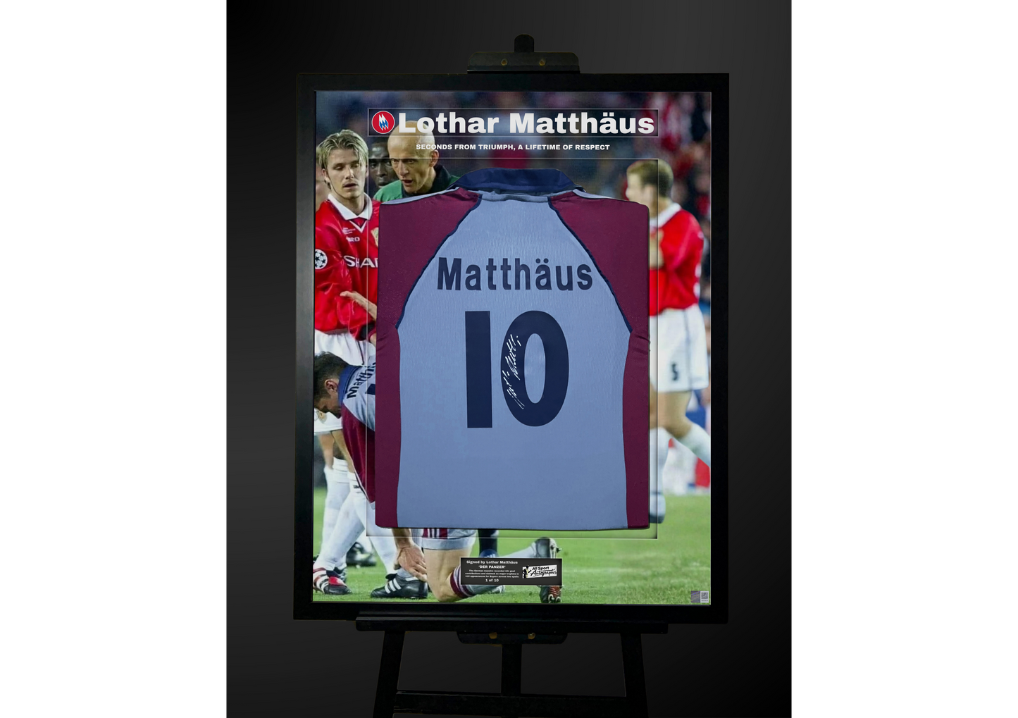 Lothar Matthäus Back Signed Retro Bayern Munich 1998/99 Shirt- 'Seconds From Triumph'