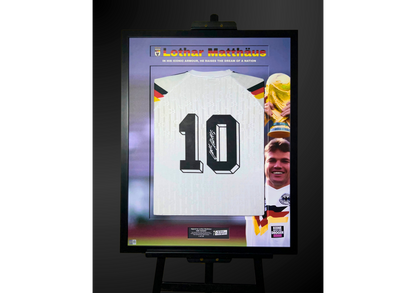 Lothar Matthäus Back Signed Retro West Germany 1990 Shirt- 'The Dream of a Nation'