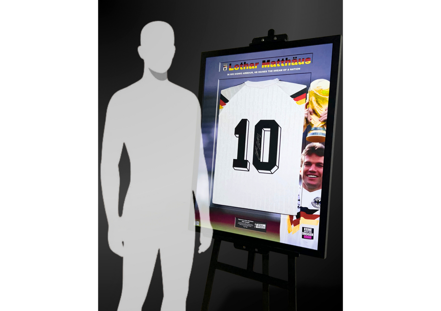 Lothar Matthäus Back Signed Retro West Germany 1990 Shirt- 'The Dream of a Nation'