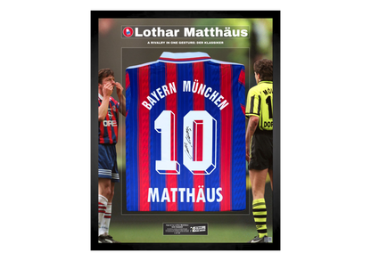 Lothar Matthäus Back Signed Retro Bayern Munich 1995/97 Shirt- 'Der Klassiker'