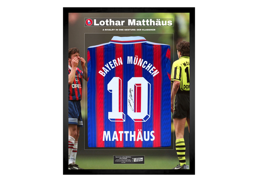 Lothar Matthäus Back Signed Retro Bayern Munich 1995/97 Shirt- 'Der Klassiker'