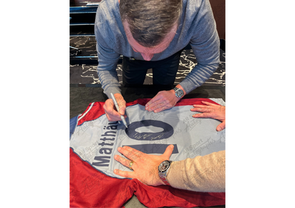 Lothar Matthäus Back Signed Retro Bayern Munich 1998/99 Shirt- 'Seconds From Triumph'