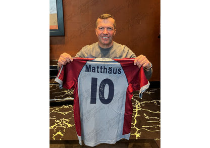 Lothar Matthäus Back Signed Retro Bayern Munich 1998/99 Shirt- 'Seconds From Triumph'