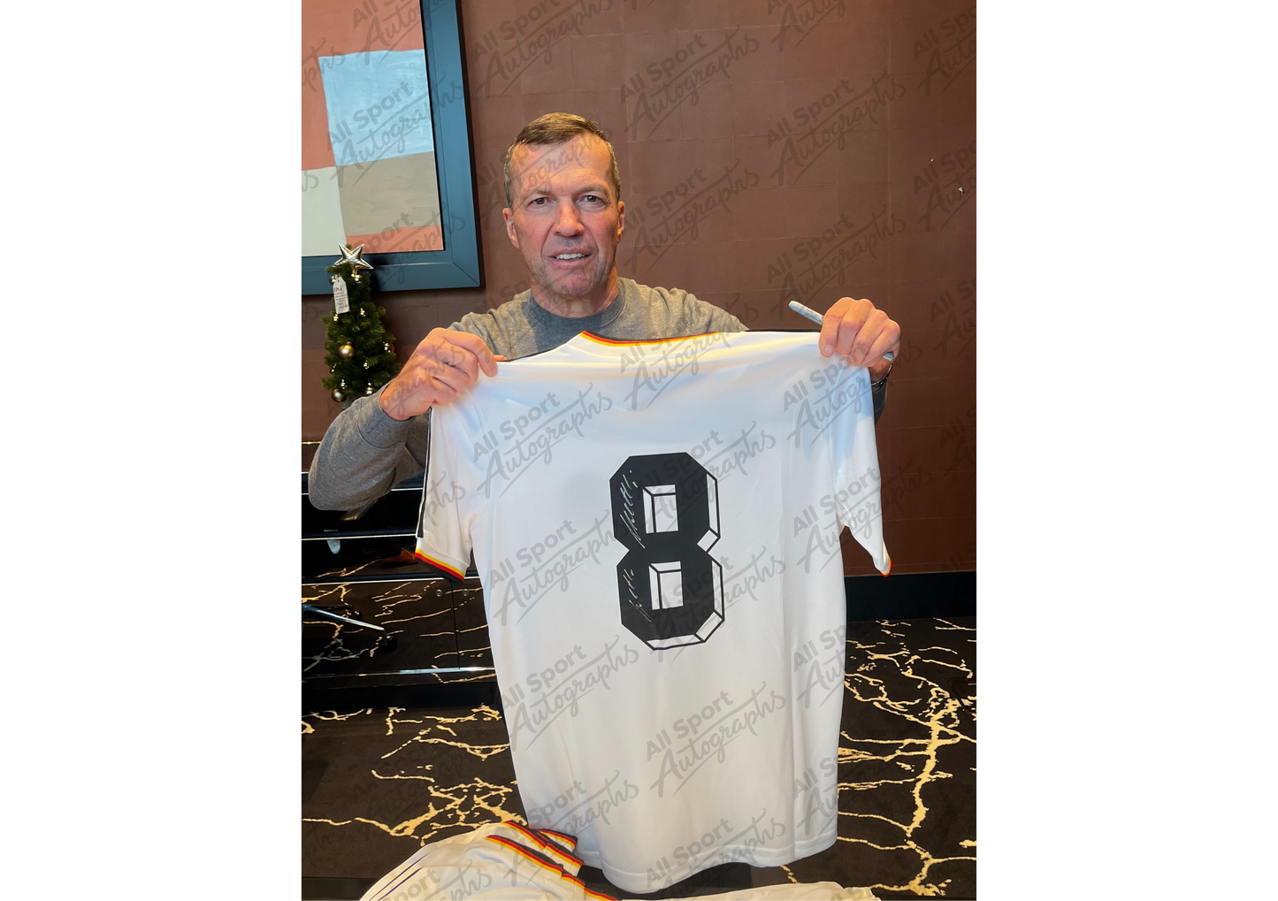 Lothar Matthäus Back Signed Retro West Germany 1986 Shirt- 'Der Panzer'