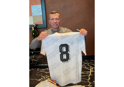 Lothar Matthäus Back Signed Retro West Germany 1986 Shirt- 'Der Panzer'