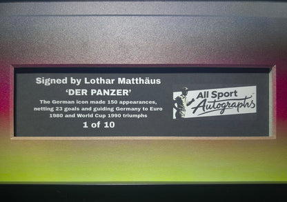 Lothar Matthäus Back Signed Retro West Germany 1990 Shirt- 'The Dream of a Nation'