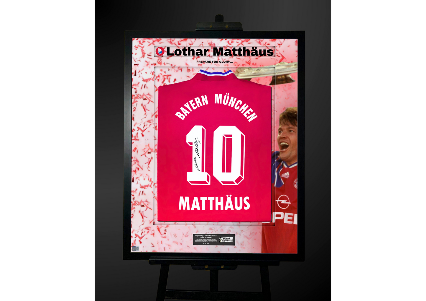 Lothar Matthäus Back Signed Retro Bayern Munich 1993/95 Shirt- 'Prepare for Glory...'