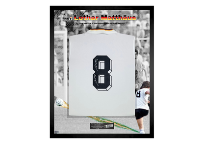 Lothar Matthäus Back Signed Retro West Germany 1986 Shirt- 'Der Panzer'