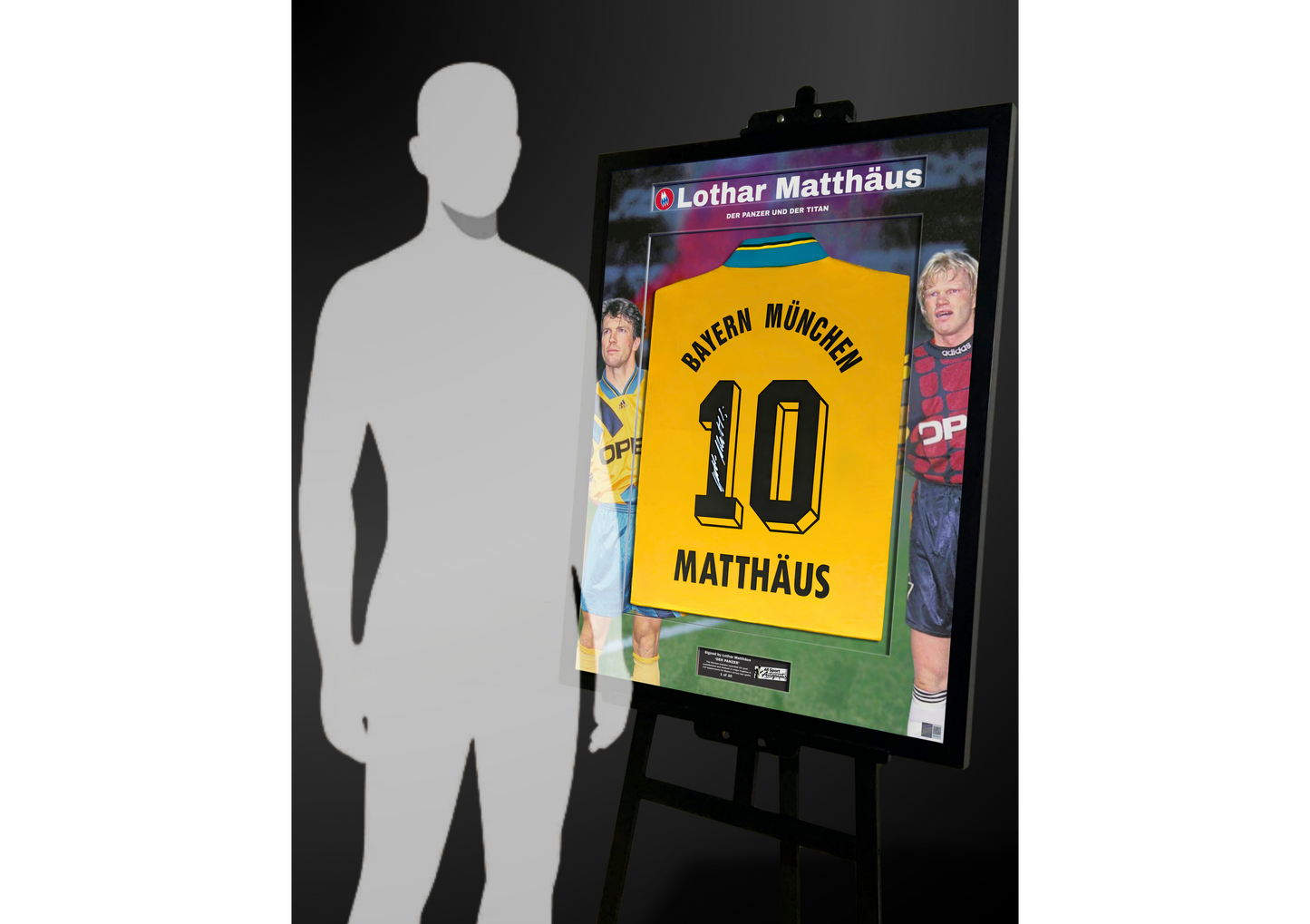 Lothar Matthäus Back Signed Retro Bayern Munich 1993/95 Shirt- 'Der Panzer Und Der Titan'