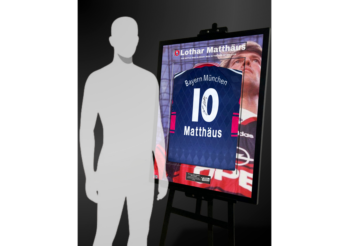 Lothar Matthäus Back Signed Retro Bayern Munich 1997/99 Shirt- 'The Fire in His Eyes'