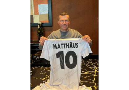 Lothar Matthäus Back Signed Retro Inter Milan 1990/91 Shirt- 'Crafted in Germania, Forged in Milano'