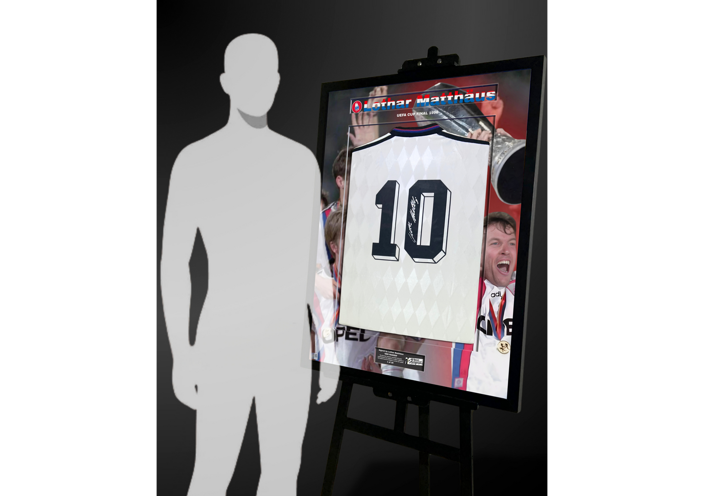 Lothar Matthäus Back Signed Retro Bayern Munich 1995/96 Shirt- 'UEFA Cup Final 1996'