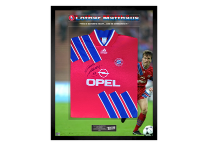 Lothar Matthäus Front Signed Bayern Munich 1993/95 Shirt- 'Bayern's Heart'