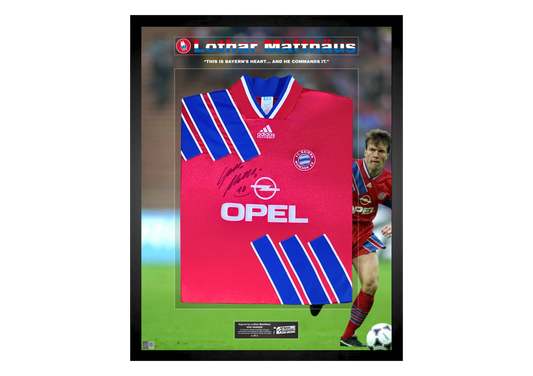 Lothar Matthäus Front Signed Bayern Munich 1993/95 Shirt- 'Bayern's Heart'