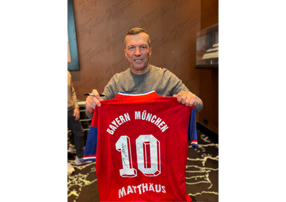 Lothar Matthäus Back Signed Retro Bayern Munich 1993/95 Shirt- 'Prepare for Glory...'