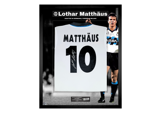 Lothar Matthäus Back Signed Retro Inter Milan 1990/91 Shirt- 'Crafted in Germania, Forged in Milano'