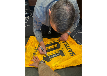 Lothar Matthäus Back Signed Retro Bayern Munich 1993/95 Shirt- 'Der Panzer Und Der Titan'