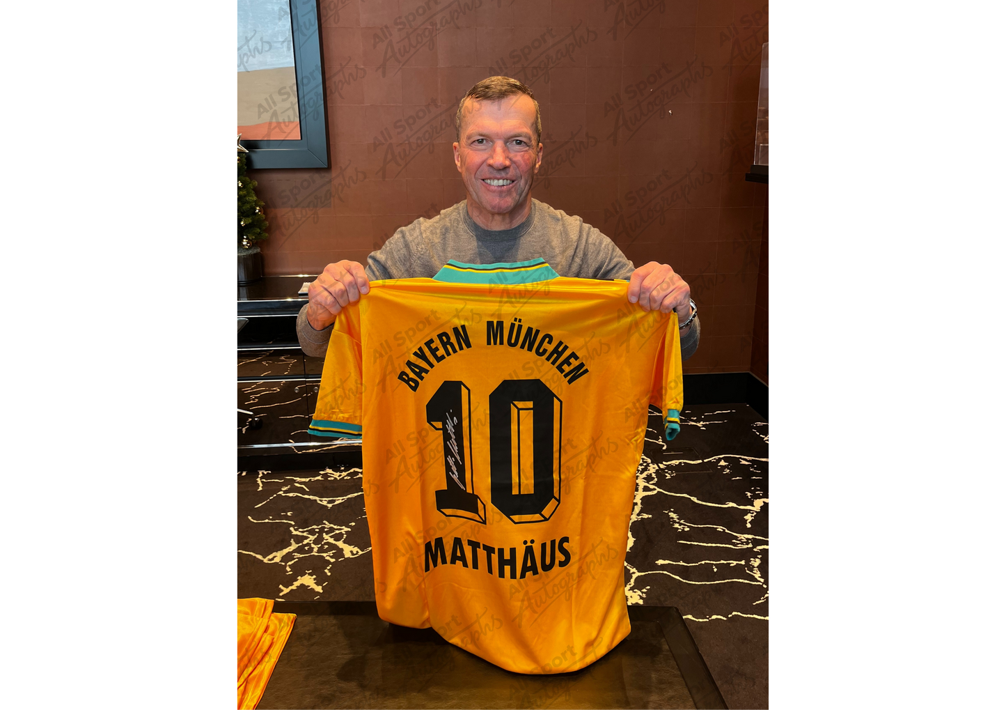 Lothar Matthäus Back Signed Retro Bayern Munich 1993/95 Shirt- 'Der Panzer Und Der Titan'