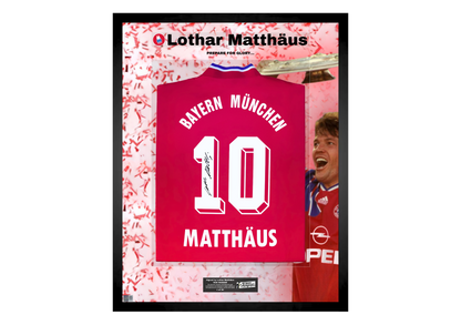Lothar Matthäus Back Signed Retro Bayern Munich 1993/95 Shirt- 'Prepare for Glory...'