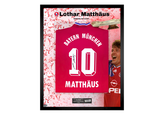 Lothar Matthäus Back Signed Retro Bayern Munich 1993/95 Shirt- 'Prepare for Glory...'