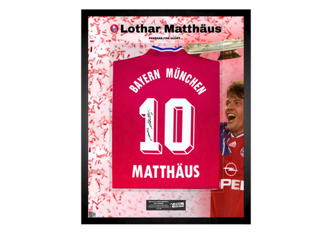 Lothar Matthäus Back Signed Retro Bayern Munich 1993/95 Shirt- 'Prepare for Glory...'