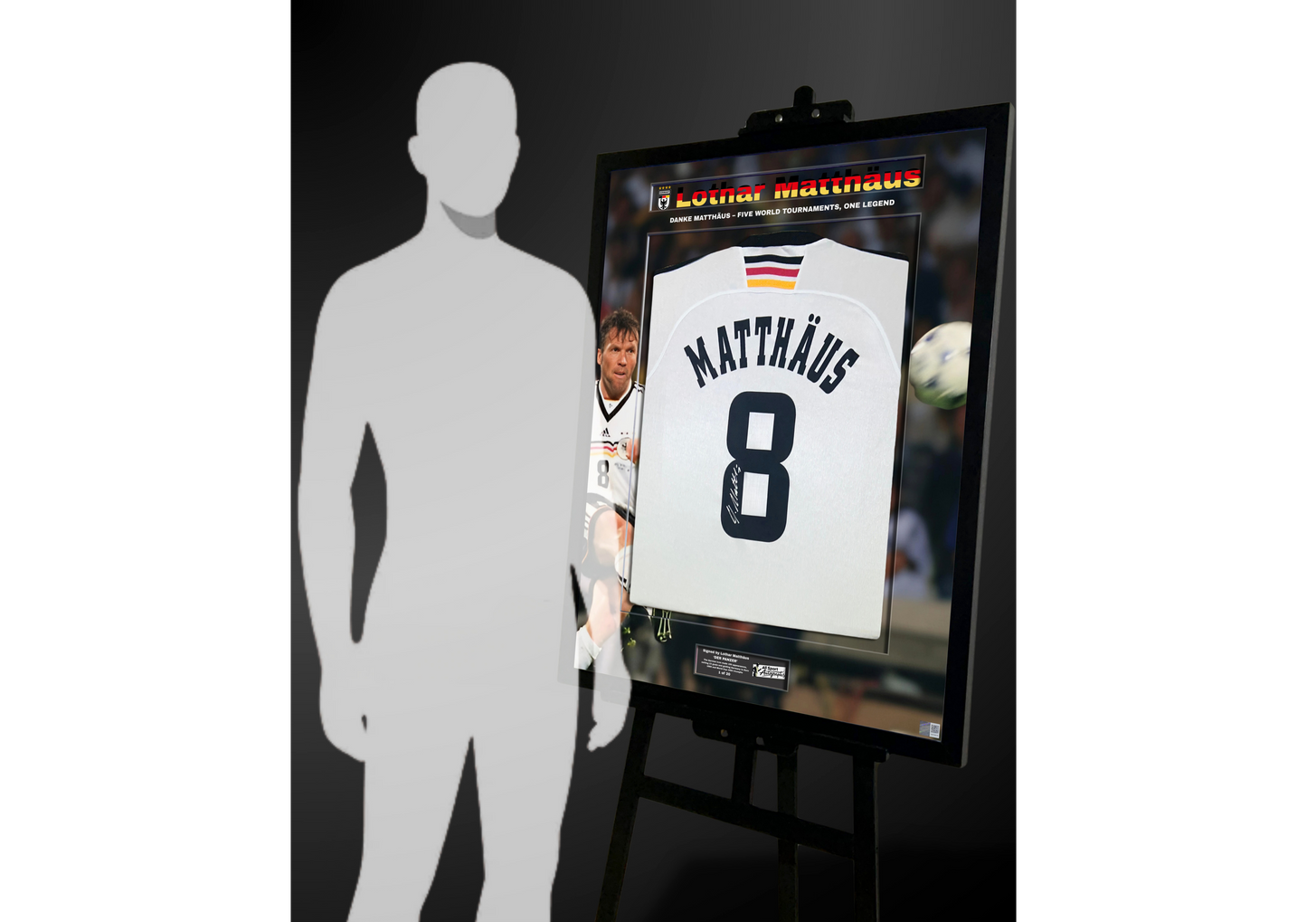 Lothar Matthäus Back Signed Retro Germany 1998 Shirt- 'Five World Tournaments, One Legend'