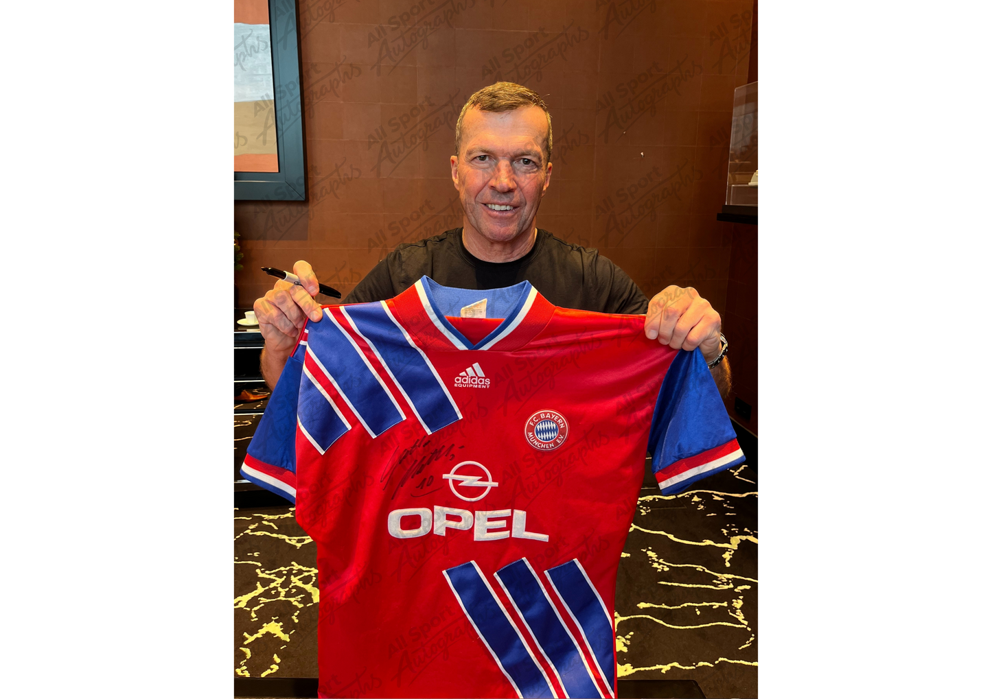 Lothar Matthäus Front Signed Bayern Munich 1993/95 Shirt- 'Bayern's Heart'