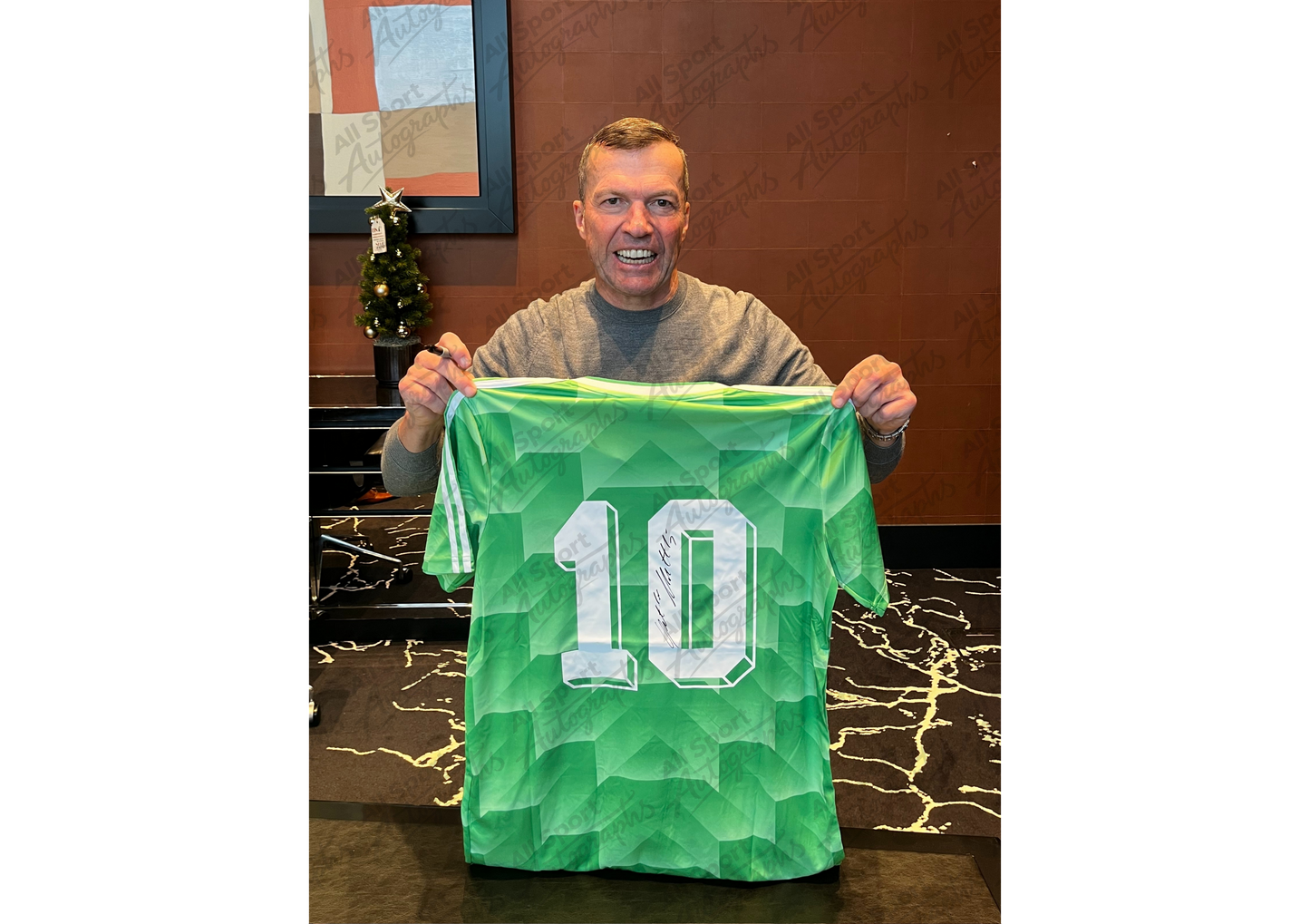 Lothar Matthäus Back Signed Retro West Germany 1990 Shirt- 'Matthäus and Gazza'