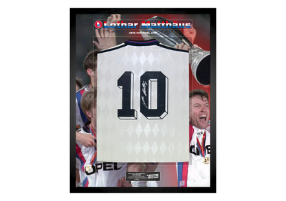 Lothar Matthäus Back Signed Retro Bayern Munich 1995/96 Shirt- 'UEFA Cup Final 1996'