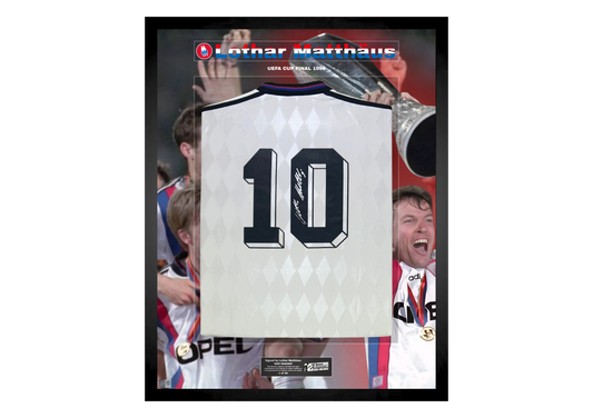 Lothar Matthäus Back Signed Retro Bayern Munich 1995/96 Shirt- 'UEFA Cup Final 1996'
