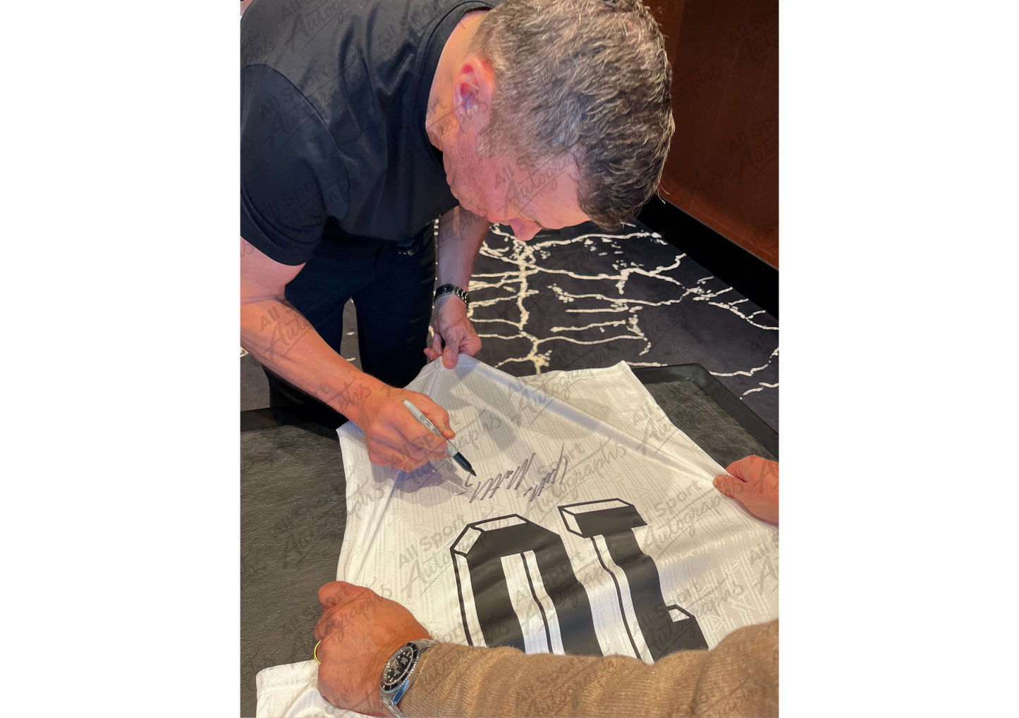 Lothar Matthäus Back Signed Retro Germany 1994 Shirt- 'Red and Yellow United by Black'