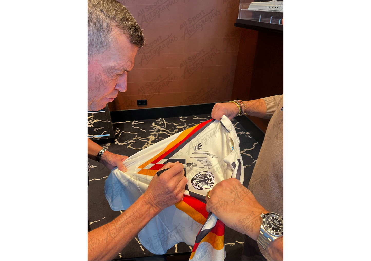 Lothar Matthäus Front Signed West Germany 1990 Shirt- 'A Nation's Hope'