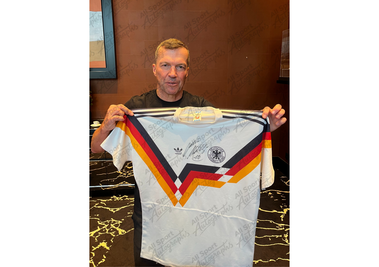 Lothar Matthäus Front Signed West Germany 1990 Shirt- 'A Nation's Hope'