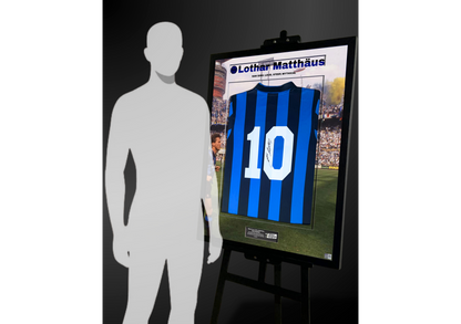 Lothar Matthäus Back Signed Retro Inter Milan 1988/89 Shirt- 'San Siro: Loud, Steep, Mythical'
