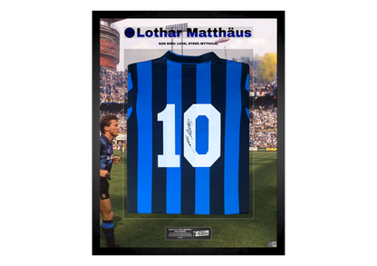 Lothar Matthäus Back Signed Retro Inter Milan 1988/89 Shirt- 'San Siro: Loud, Steep, Mythical'