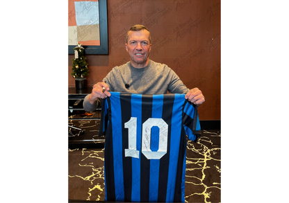Lothar Matthäus Back Signed Retro Inter Milan 1988/89 Shirt- 'San Siro: Loud, Steep, Mythical'