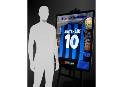 Lothar Matthäus Back Signed Retro Inter Milan 1990/91 Shirt- 'Ballon d'Or'